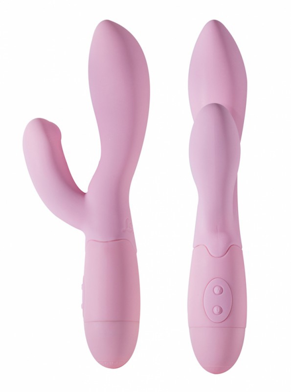 Вибратор "Love Story" с клиторальным стимулятором, розовый 