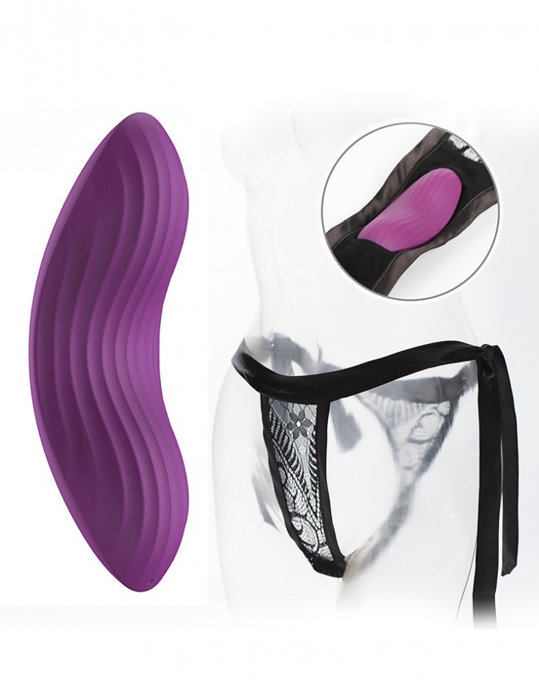 Трусики с вибратором + приложение "Svakom Edeny" фиолетовый 