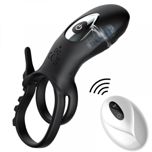 Кольцо-лассо с клиторальным стимулятором &quot;Secwell&quot; на дистанционном управлении